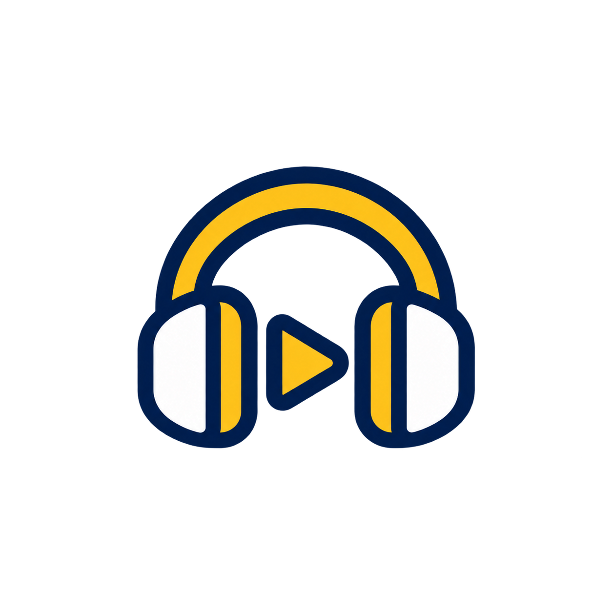 Ícono de audífonos con reproducción